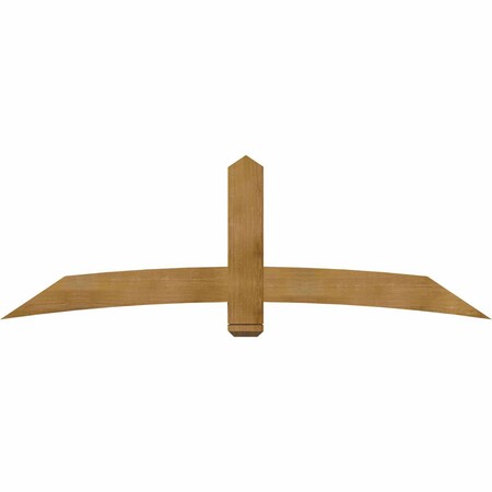 Ekena Millwork Bellingham Rough Sawn Timber Gable Bracket, Western Red Cedar, 84"W x 28"H x 4"D x 6"F, 8/12 Pitch GBW084X28X0406BEL00RWR